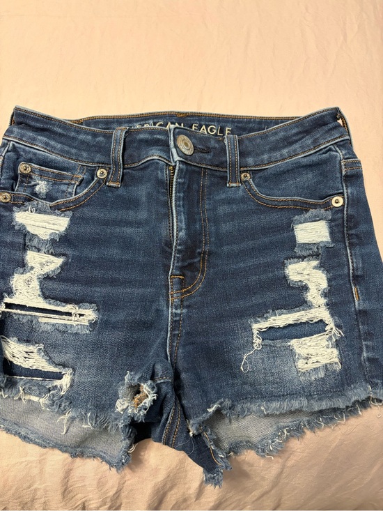 American Eagle Outfitters Pants - American Eagle Outfitters Distressed Dark Blue Denim Shorts